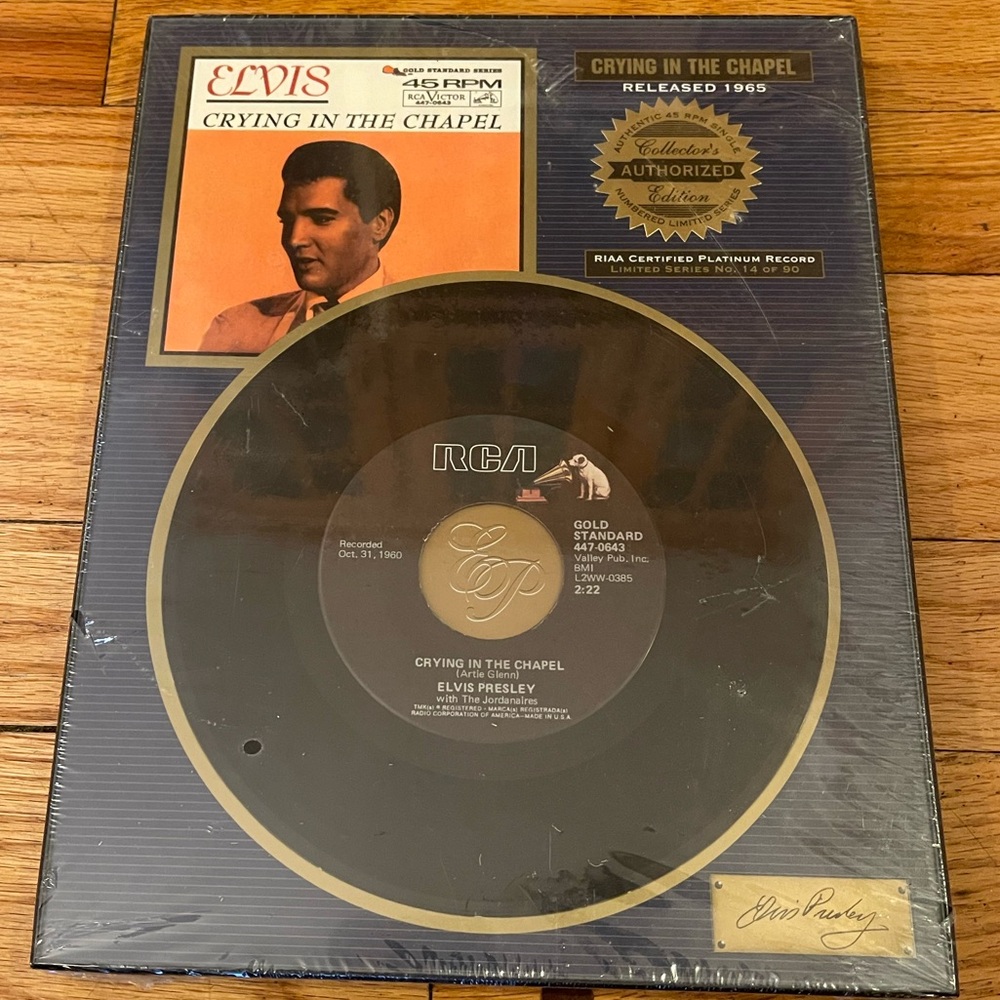 ELVIS “Crying In The Chapel” authorized Collector’s Edition